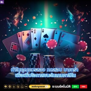ทำไมคุณควรลอง ทดสอบ บาคาร่า เพื่อเพิ่มโอกาสชนะในเกมคาสิโน